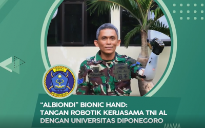 Staff TNI AL Menggunakan Tangan Bionik Temuan Teknik Mesin UNDIP
